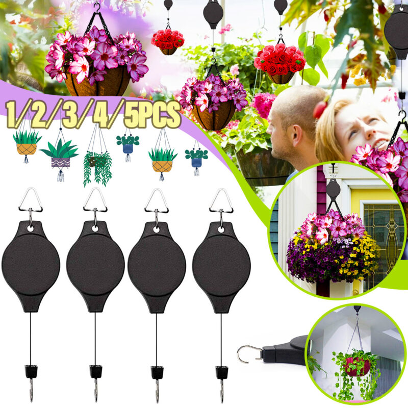 Free Lifting Hanging Basket Bird Cage Hook