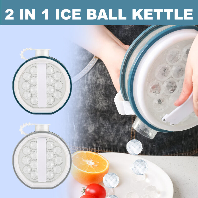 2 In 1 Portable Creative Ice Bottle Cold Kettle Household Ice Grid Frozen Ice Box Ice Cream Tools Bar Ice Ball Maker Kitchen Gadgets - Image 3