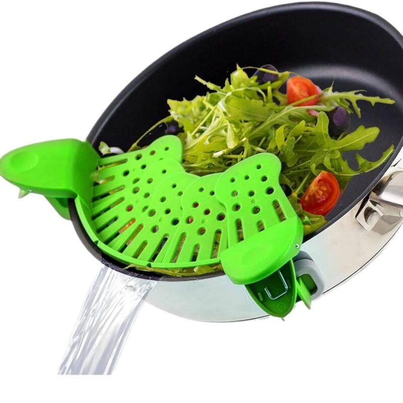 Universal Silicone Clip-on Pan Pot Strainer Anti-spill Pasta Pot Strainer Food Grade Rice Fruit Colander Strainer Kitchen Gadgets - Image 7