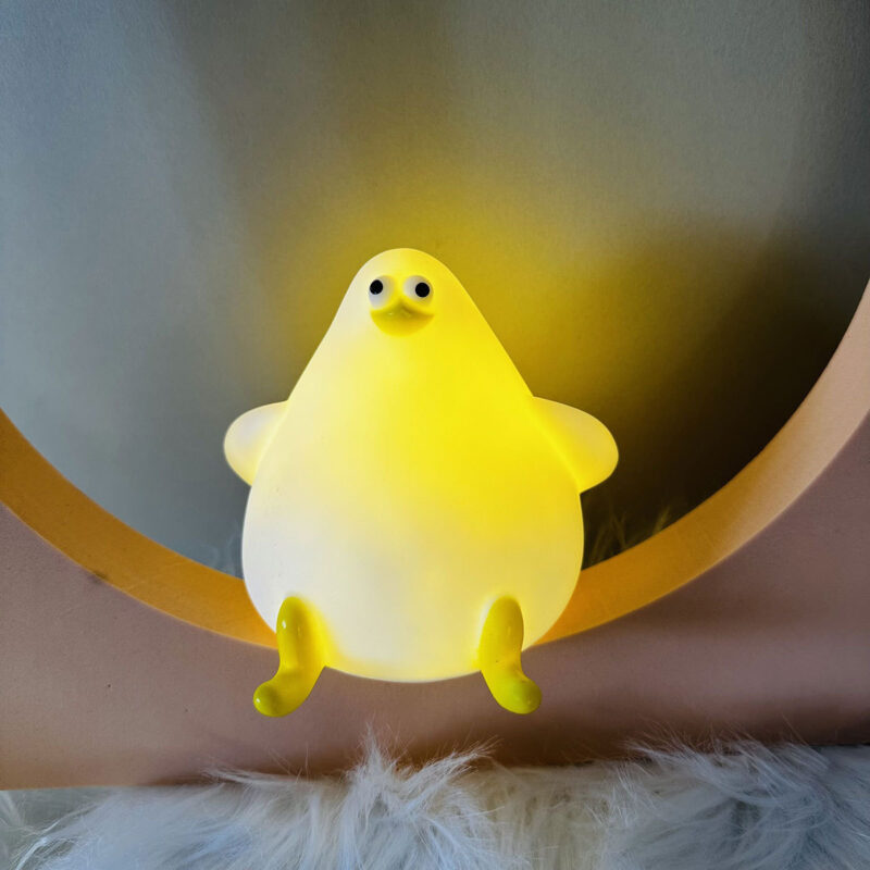 Warm Lovely Cute Cartoon Silicone Sea Gull Night Light With USB Charging Christmas Gifts Kids Grils Room Bedside Sleeping Lamp - Image 5