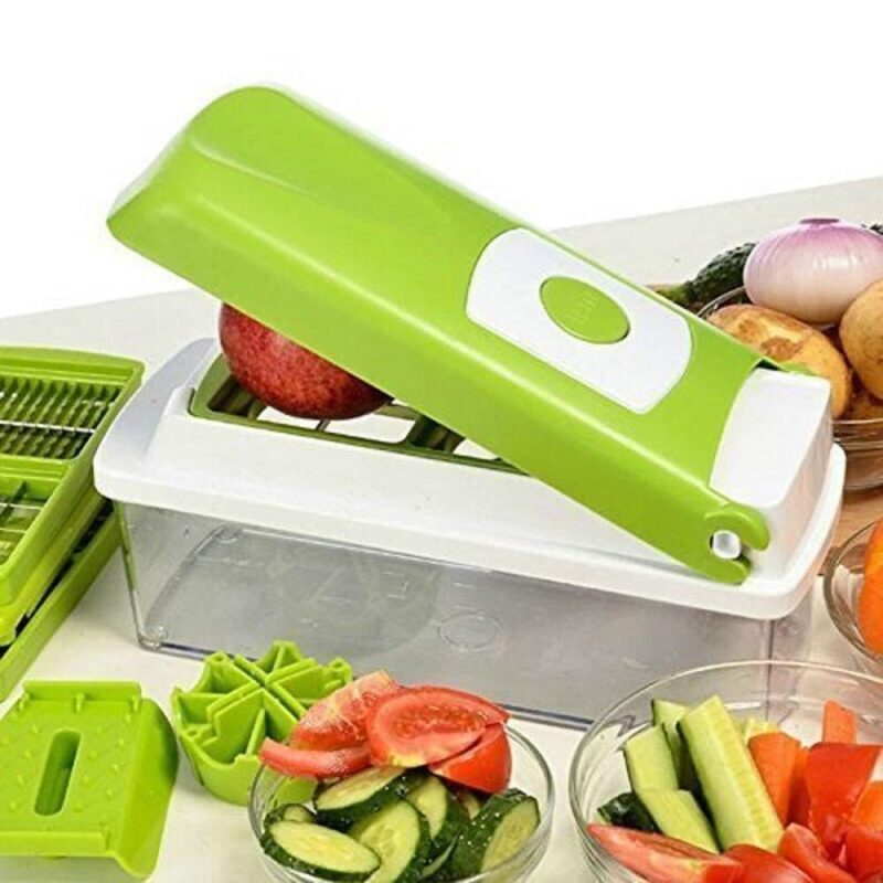 12pcs Multifunctional Vegetable Chopper Handle Food Grate Food Chopper Vegetable Slicer Dicer Cut Kitchen Gadgets - Image 3