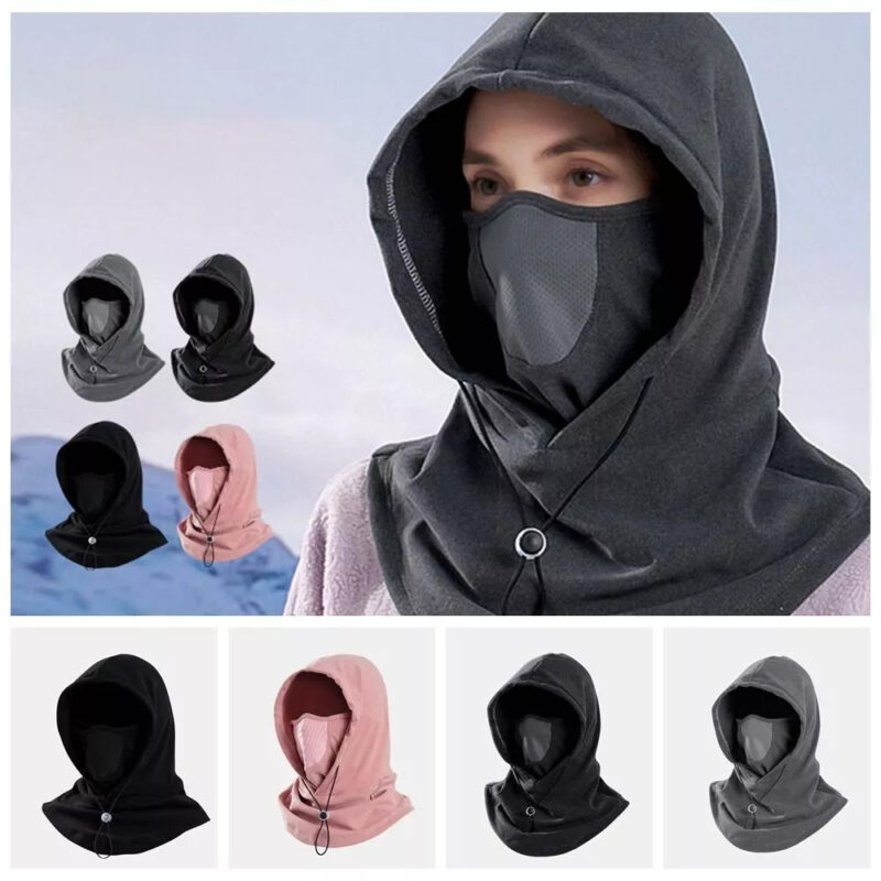 Winter Thermal Fleece Scarf Ski Face Mask Neck Warmer Hood Hat Windproof Cold Warm Riding Cap Sports Outdoor - Image 7