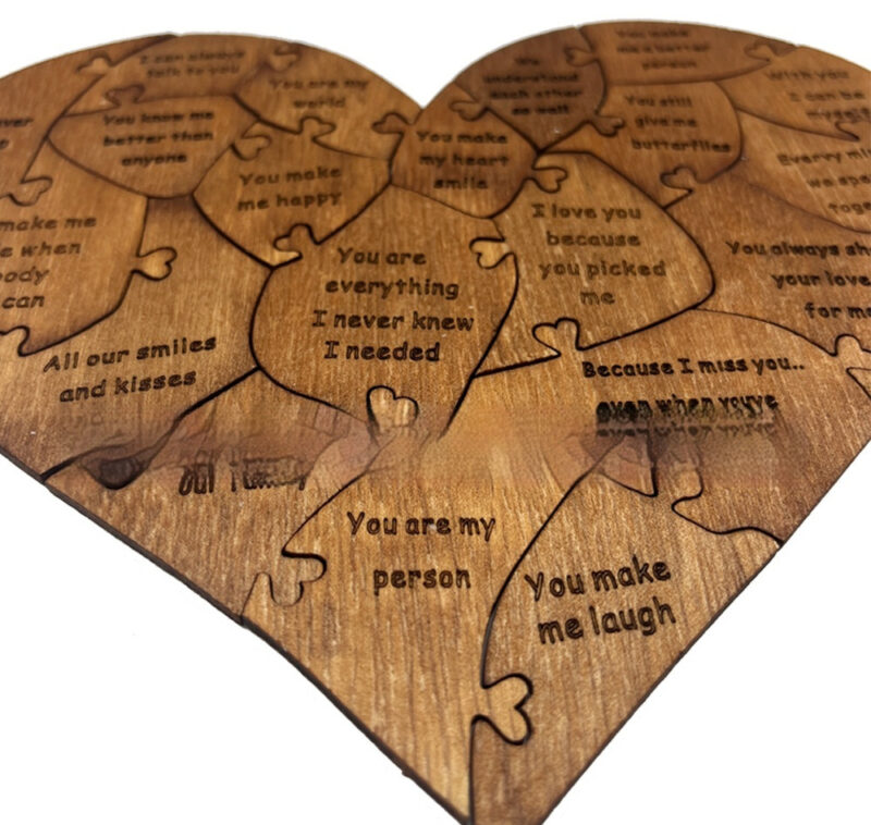 2024 New Valentine's Day Wooden Love Puzzle Resons Why I Love You - Image 2