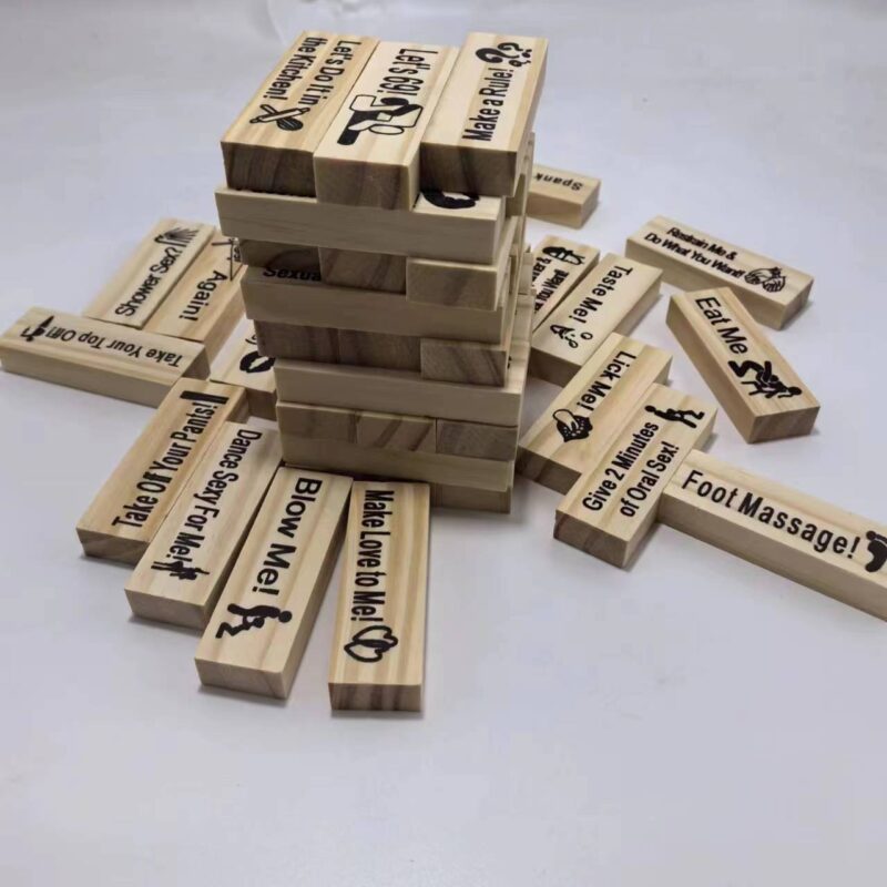 Couple Dating Building Block Tower Jenga Game - Image 5