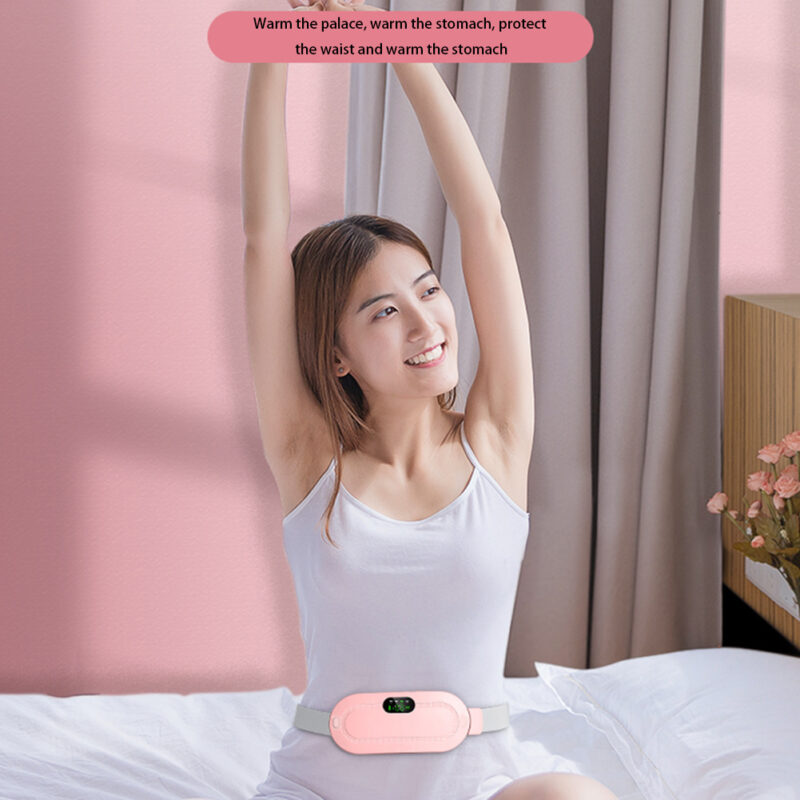 Menstrual Heating Pad Smart Warm Belt Relief Waist Pain Cramps Vibrating Abdominal Massager Electric Waist Belt Device - Image 7