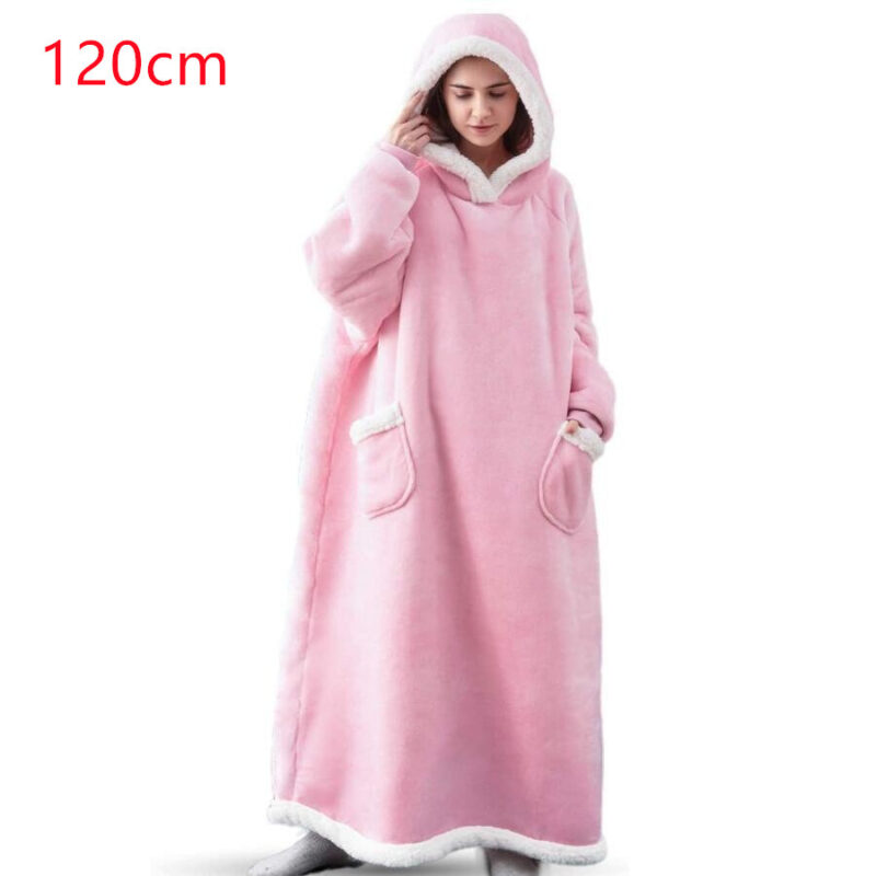 Winter TV Hoodie Blanket Winter Warm Home Clothes Women Men Oversized Pullover With Pockets - Image 5