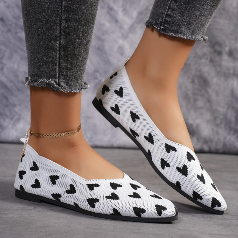 Flat Casual Shoes Light Knit Women's Shoes - Image 4