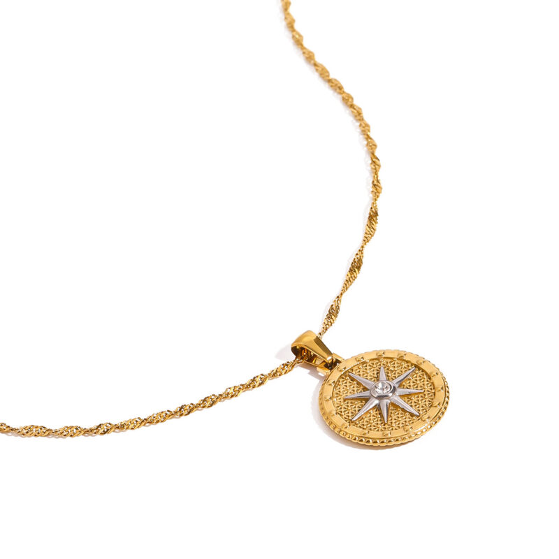 Parker Gold Star Pendant Necklace - Image 2