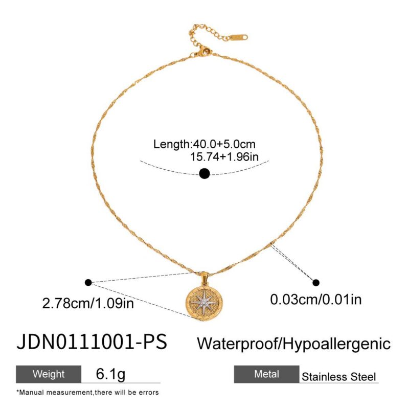 Parker Gold Star Pendant Necklace - Image 6