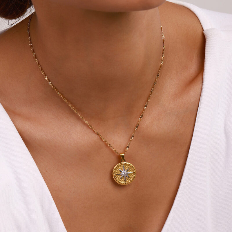Parker Gold Star Pendant Necklace - Image 5