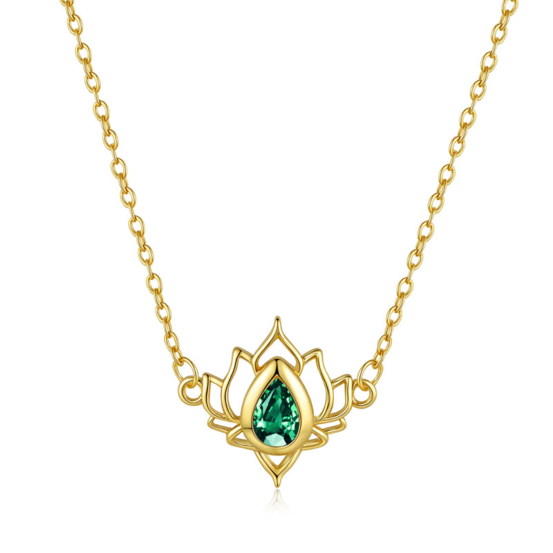 Lvzuan Lotus Necklace For Women Fashion Hollowed-out Vintage - Image 6