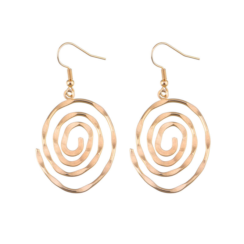 Creative hollow circular vortex earrings for women - Image 6