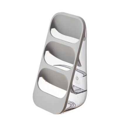 Chopsticks Storage Box Holder 3 Layers Spoon Fork Container Drain Rack Kitchen Utensil Drying Stand Organizer Tableware Tube - Gray