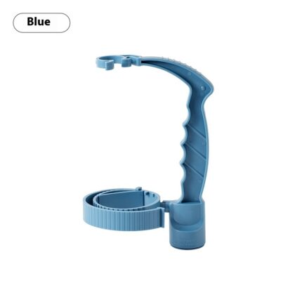 Beverage Bottle Handle Holder Adjustable Pouring Handle Organizer Multi-Use Oil Bottle Handle Holder Kitchen Storage Kitchen Gadgets - Blue
