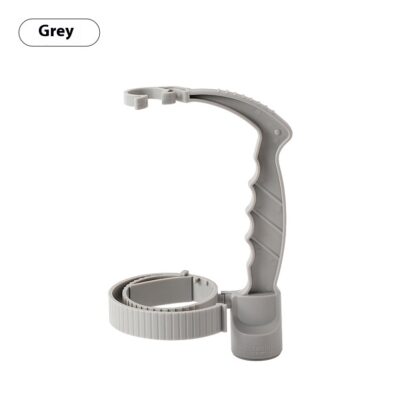 Beverage Bottle Handle Holder Adjustable Pouring Handle Organizer Multi-Use Oil Bottle Handle Holder Kitchen Storage Kitchen Gadgets - Gray
