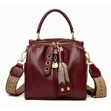 Multi-compartment Practical Messenger Bag Women's Shoulder Bag - Red