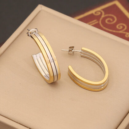 Personalized Linear Stainless Steel Earrings - Style 3