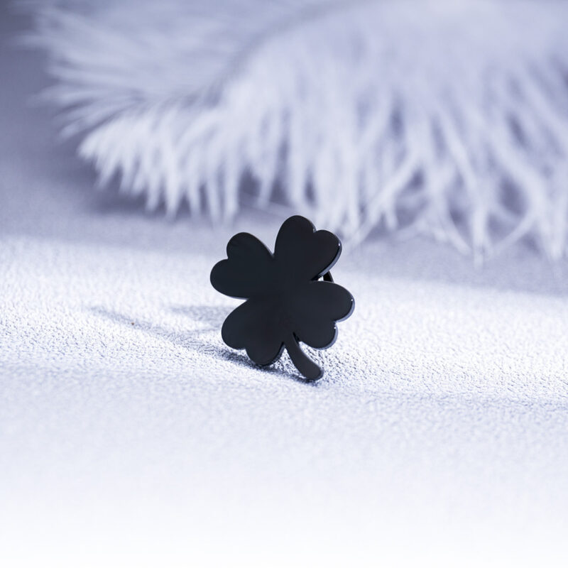 Fashion Four-leaf Clover Men's Suit Brooch Women Evening Dresses Badge Brooch - Image 5