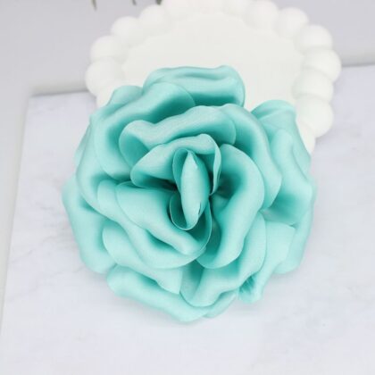 Elegant Business Suit Accessories Big Flower Sweater Brooch - Blue 2, Linear Pin