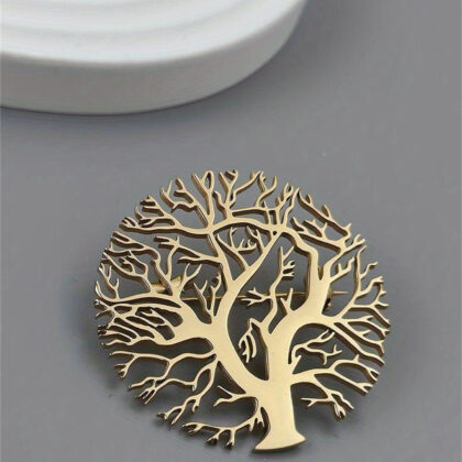 Little Lion Coffee Cup Apple Shape Badge Suit Accessories Creative Men's Brooch - Lucky Tree Gold