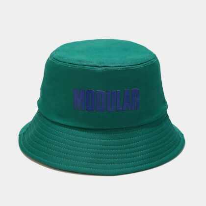 Letters Fisherman Hat Face-showing Little Korean Style Students - Green, M