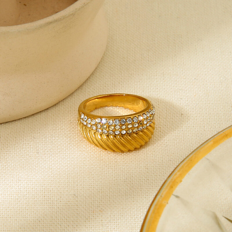 Light Star Diamond Double Layer Loop Ring - Image 6