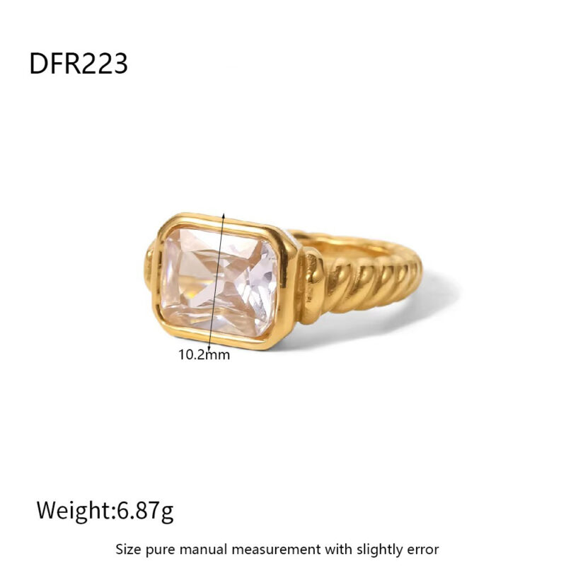 Light Star Diamond Double Layer Loop Ring - Image 8