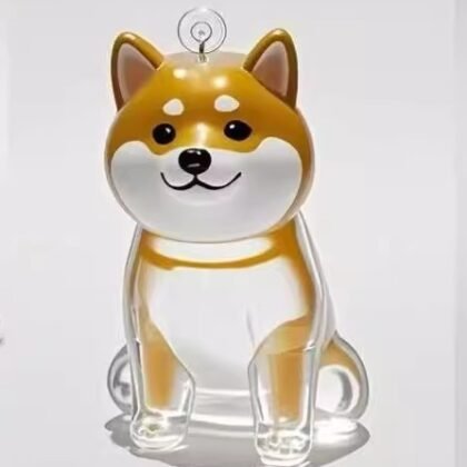 Dog Fur Storage Cute Pendant Keychain Bag Charm - Shiba Inu, With Keychain
