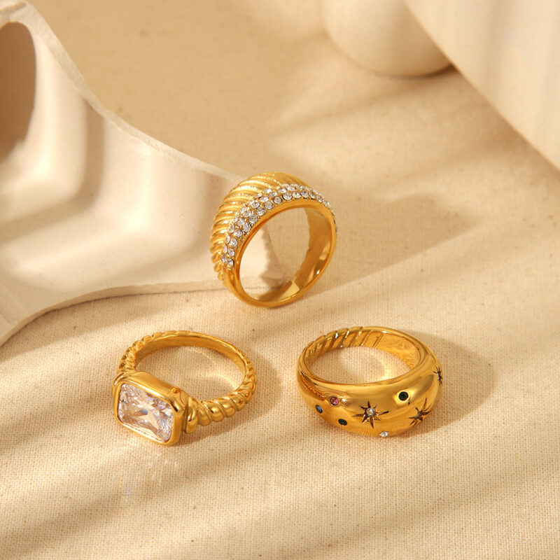 Light Star Diamond Double Layer Loop Ring - Image 5