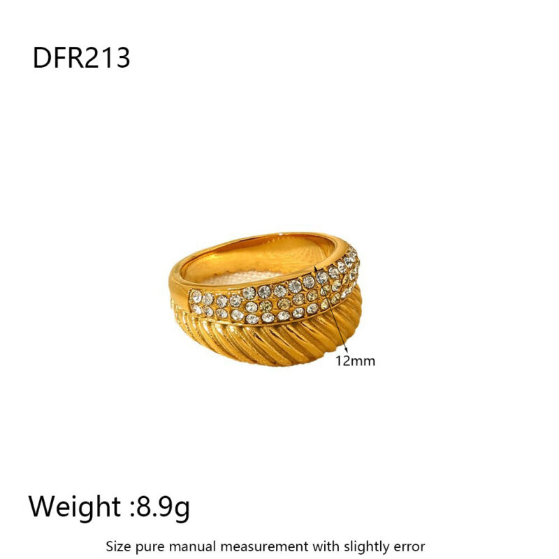 Light Star Diamond Double Layer Loop Ring - Image 7