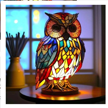 3D Colored Animal Light Desk Lamp Animal Series Decorative Night Light Animal Elephant Owl Cat Vintage Table Lamp Home Decoration - Magic Owl22, Large 22cm