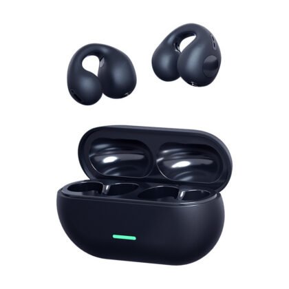 Wireless Ear Clip Bluetooth Headset TWS Comfortable Wear Not In-Ear Sports Wireless Bone Conduction 5.3 Bluetooth Headset - Black